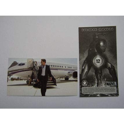 Marvel - Iron Man The Movie 2008 - Preziosi Sticker Drop-down Choice (e18)