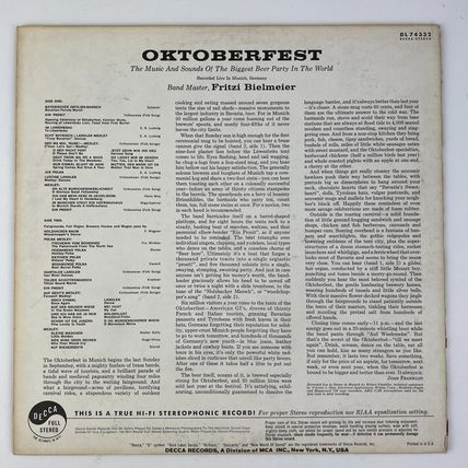 Oktoberfest: The Music And Sounds Of The Biggest Beer Party In The World Vinyl