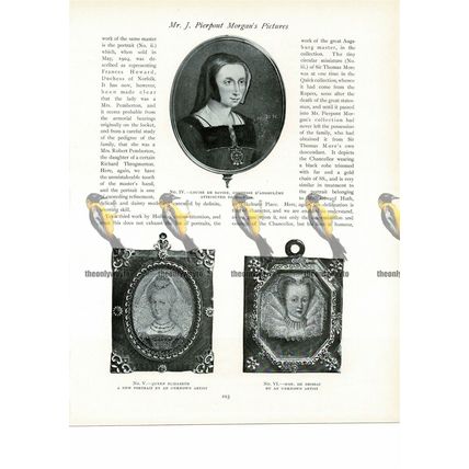 Louise de Savoie, Mme De Brissac & Elizabeth 1st, Book Illustration, 1906