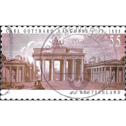 GERMANY, Brandenburg Gate, Berlin, violet-brown 2007, 0.55, #4