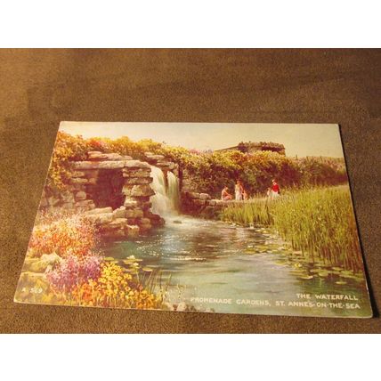 1940's Postcard - Waterfall, St Annes-On-The-Sea Lancashire Artist A569