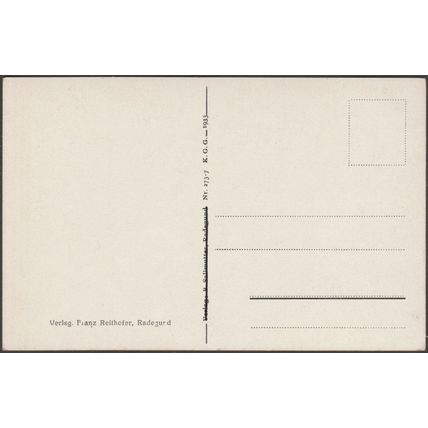 Kurort und Sommerfrische Radegund am Schöckel, 1933 - Franz Reithofer AK