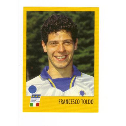 Figurina Calciatori Merlin - Italia 90 - Francia 98 - Francesco Toldo - Azzurri