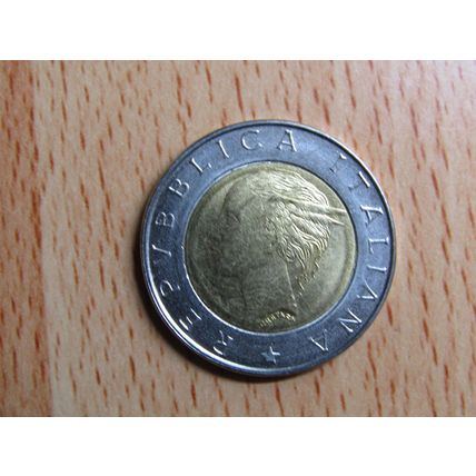 Italy 1996 500 Lire Coin Nartional Statistics