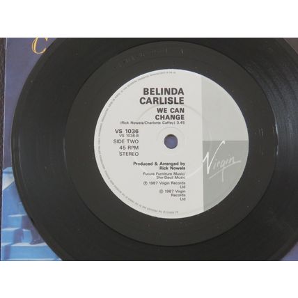 4 X 7 INCH VINYL SINGLES. MATCHBOX, AMI STEWART, BELINDA CARLISLE, THE WEATHER G