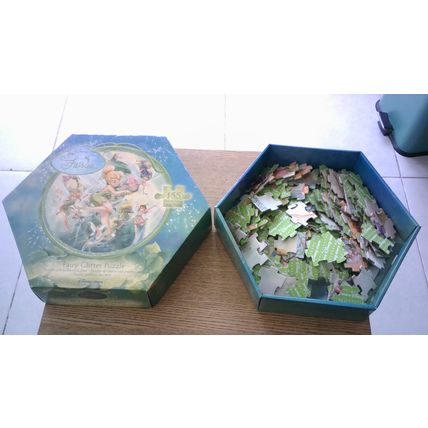 Disney FAIRIES: FAIRY GLITTER PUZZLE Circular Jigsaw (155 Piece) Disney Store