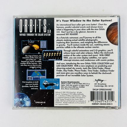 Orbits 3.0 - Voyage Through The Solar System PC CD Software