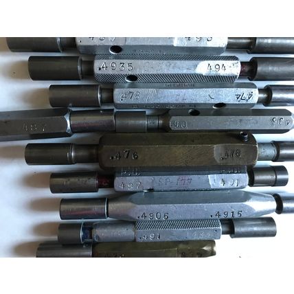 LOT THE PIPE MACHINERY GO NO GO PLUG GAGE .480,.486,.4935,.494,.487,.475,.495,SA