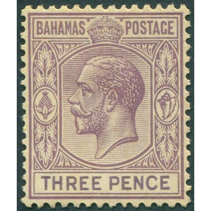 Bahamas 1931 3d. purple on pale yellow SG120 unused