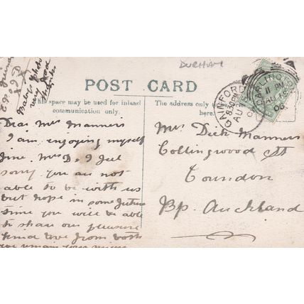 ED29 CAINFORD - THE GREEN WITH CROSS. PRINTED POSTCARD.
