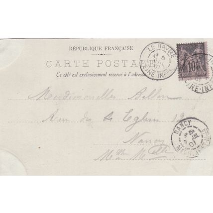 ED109 LE HAVRE - LA PLACE GAMBETTA ET LE THEATRE .LL PRINTED POSTCARD