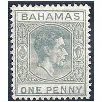 Bahamas 1942 SG150ab 1d Pale Olive-Grey Mounted.Mint