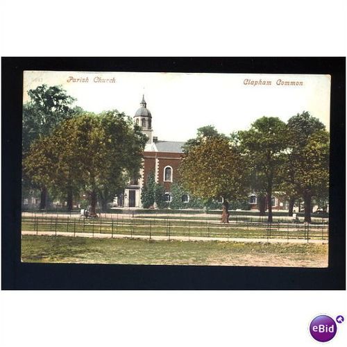 LONDON Clapham Common Parish Church Postcard (6647)