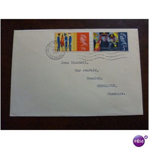 1965 GB Salvation Army stamps First Day Cover Wilmslow FDI