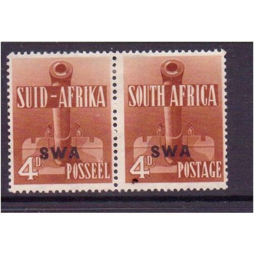 south west africa stamps war effort 4d pair hm sg118