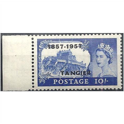 Tangier 1957 SG342 10/- Ultramarine Unmounted Mint ..