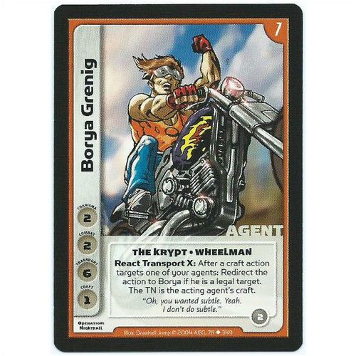 Spycraft CCG Operation Nightfall - 78/349 - Borya Grenig