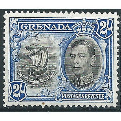 Grenada 1938 SG161 2/- Black & Ultramarine Mounted Mint ....
