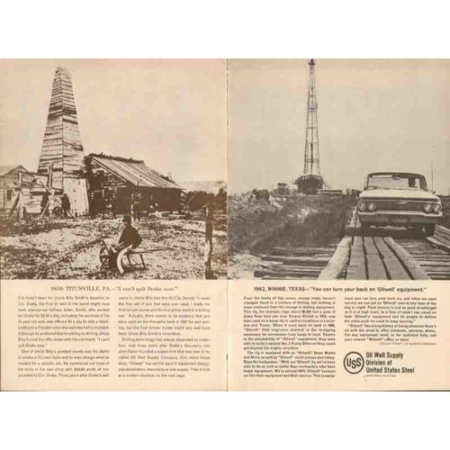 united states steel 1962 oil well supply uncle billy smith vintage ad