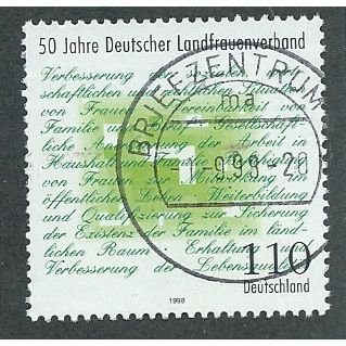 GER 1997 110pf 'GERMAN RURAL WOMANS ASSOCIATION ' FINE USED (EBID43-225)