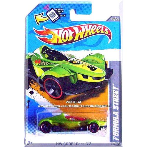 Hot Wheels - Formula Street: HW Code Cars '12 #12/22 - #237/247 *Green Edition*