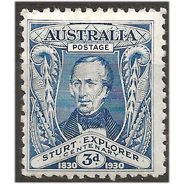 Australia 1930 SG118 3d Blue River Murray Mounted Mint .. ..