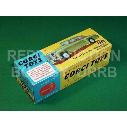 Corgi #224 Bentley Continental Sports - Reproduction Box by DRRB