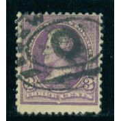 Used 268 3c Andrew Jackson Barely Clears M03537