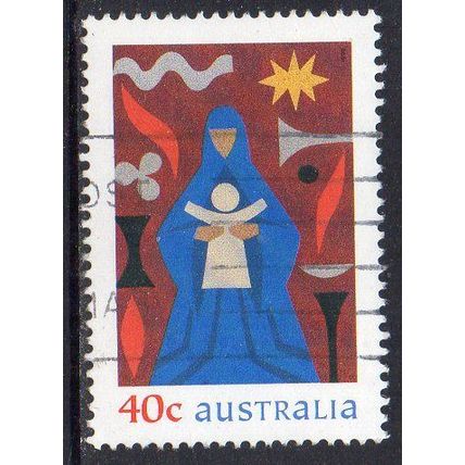 Australia 1999 Christmas - Madonna & Child 40c Sheet Used