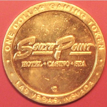 Southpoint. $1 Casino Token. Las Vegas, NV. D35.