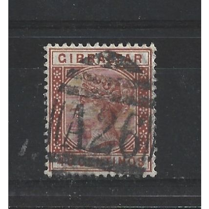 Gibraltar.SG27 40c Orange-Brown.Fine Used.Mar24