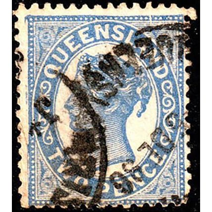 Australia QLD 1894 Queen Victoria 2d Used Stamp Two Pence ..