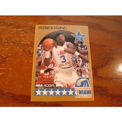 1989-1990 Hoops, 4-Cards, PATRICK EWING, Knicks, HOF,