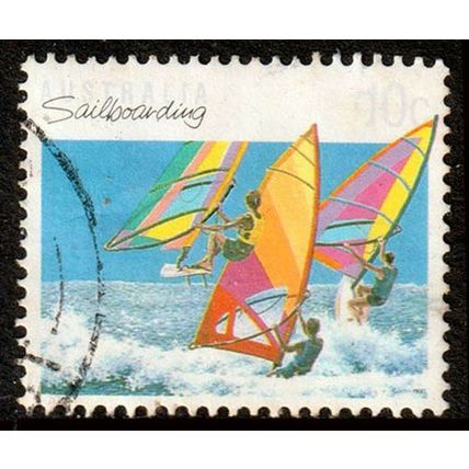 Australia 1990 Sport Sailboarding 10c Used Stamp .