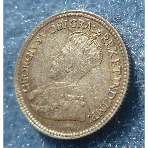 1919 Canada 5 Cent Silver Coin EF 40