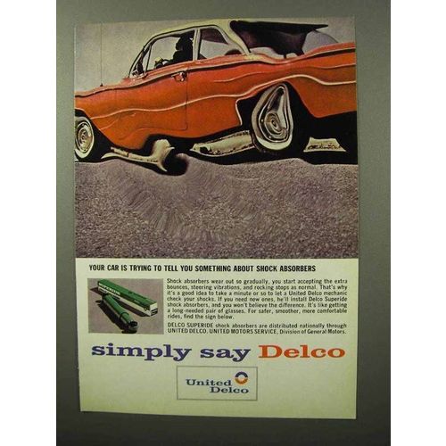1964 United Delco Shock Absorbers Ad - Tell Something