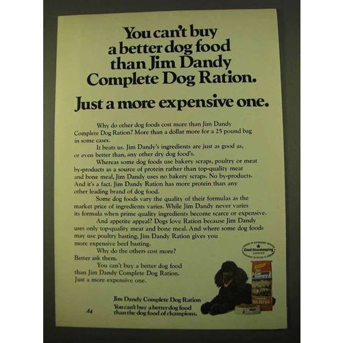 1970 Jim Dandy Complete Dog Ration Ad