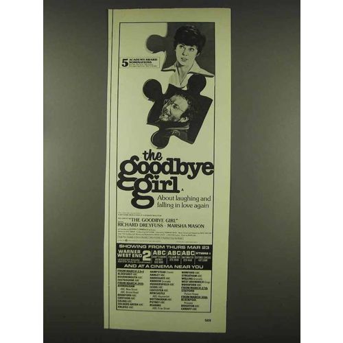 1978 The Goodbye Girl Movie Ad - Richard Dreyfuss