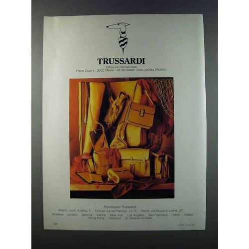 1981 Trussardi Fashion Ad