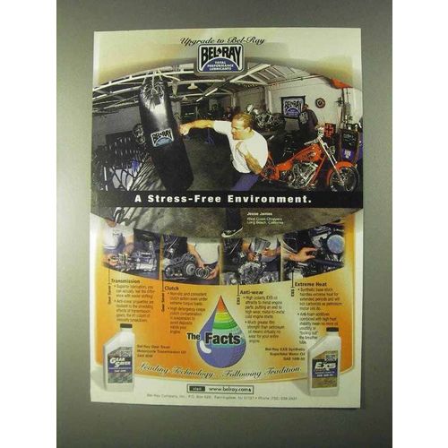1999 Bel-Ray Gear Saver, EXS Motor Oil Ad - Jesse James - Stress-Free
