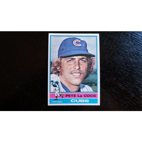 1976 Topps Card # 101 Pete La Cock Very Good-Excellent (4) Chicago Cubs
