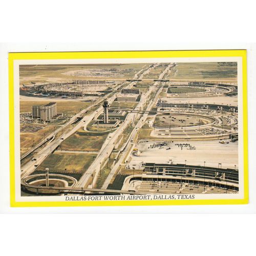 Fort Worth Airport Dallas Texas Postcard