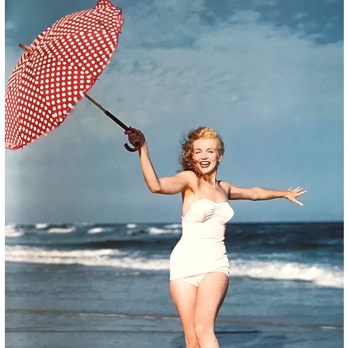 Marilyn Monroe vintage Sexy Beach Umbrella pinup print poster Playboy Wall Art c