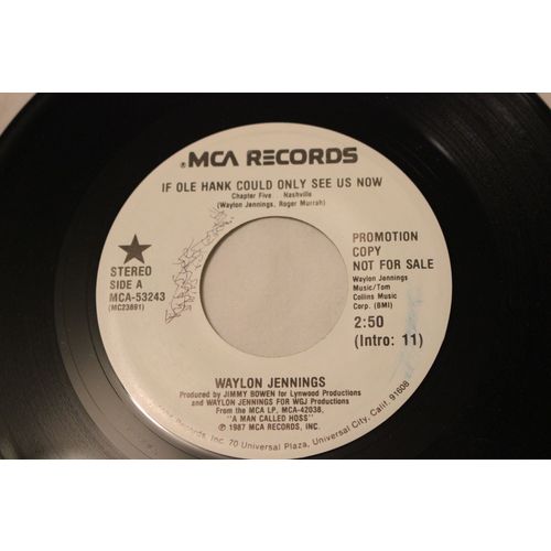 Waylon Jennings Promo 45-IF OLE HANK COULD SEE US NOW STEREO