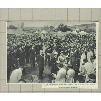 C3011) Brecknockshire Agricultural Society Show Queen Young Farmers - 1955 Clip