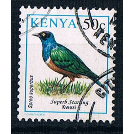 Kenya 1993 SG593 Ke20 Birds Superb Starling 50c Used Stamp