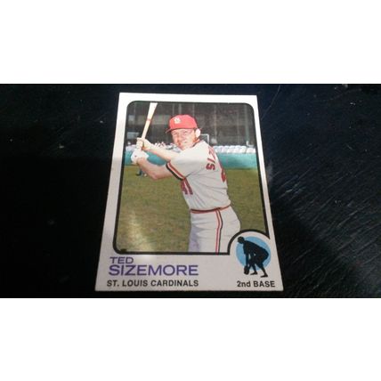 1973 Topps Card # 128 Ted Sizemore Very Good-Excellent (4) St Louis Cardinals