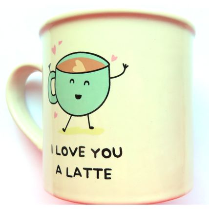 I Love You a Latte Mug Ceramic 8.5 CM - Comes Boxed