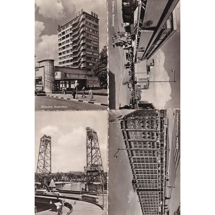 Rotterdam Hefbrug Koningshaven Erasmashuis Binnenweg Groothandelsgebouw 4x Postc