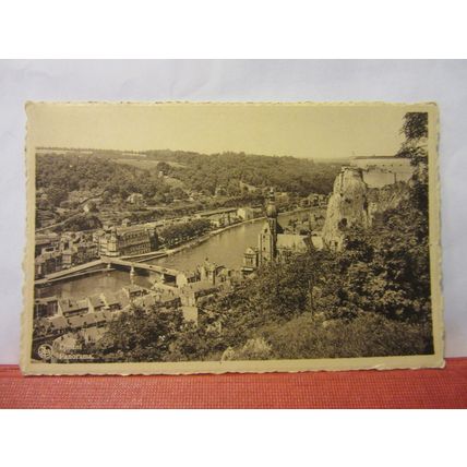 DINANT, BELGIUM used vintage postcard 1957 postmark #